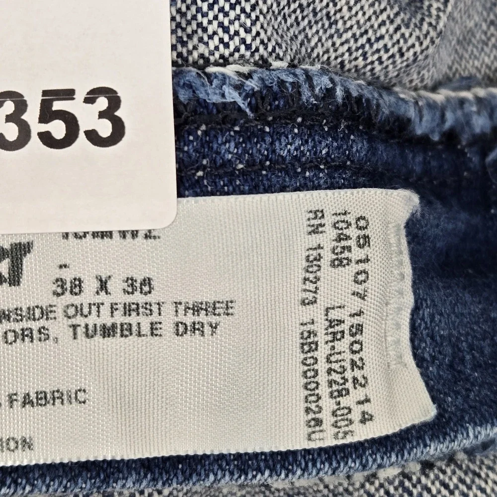 Wrangler Men Jeans 38X36 Blue Denim Cowboy Cut Classic Button‎ 34